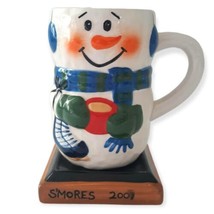 Bay Island Smores Snowman Coffee Cup Mug Hot Chocolate Christmas Winter Vintage  - £16.04 GBP