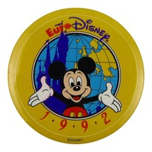 Disney Euro Disney 1992 Mickey Mouse Yellow Button Official Parks - £7.81 GBP