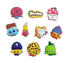 Shopkins Toys Refrigerator PVC Fridge Magnets Lot of 10 Assorted Pieces - £7.50 GBP