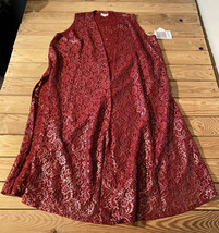 lularoe NWT women’s joy Sleeveless open front cardigan size M red E11 - £14.12 GBP