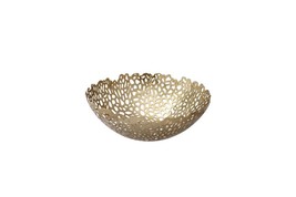 Golden Metal Cutwork Bowl Set Of 5 67AF203G - £68.68 GBP