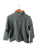TOMMY BAHAMA Womens Sweatshirt 1/4 Zip Teal Green Pullover Sweater Sz M - $13.43