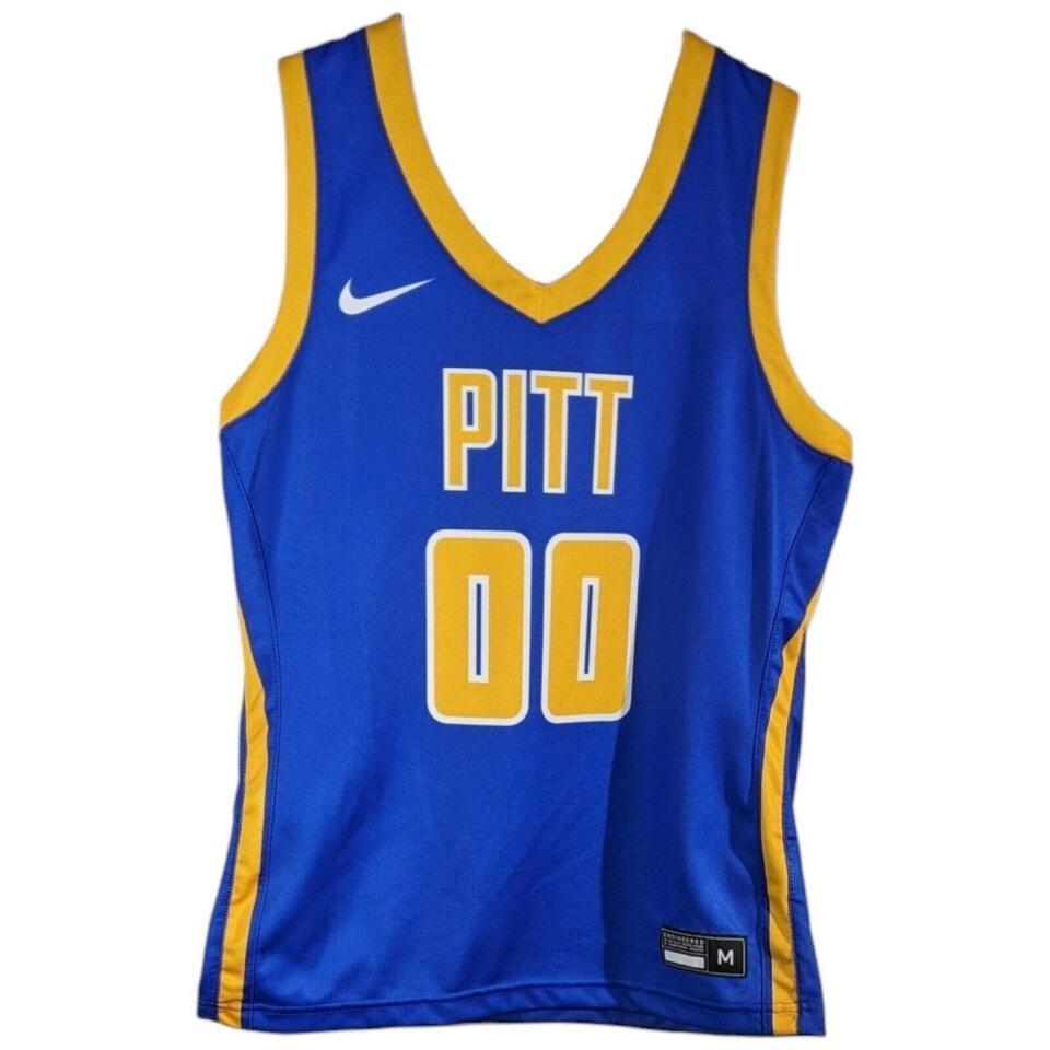 Pitt Panthers Jeresey Womens Medium Royal Blue 00 Sleeveless Basketball Tank Top - $20.38