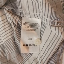 Columbia XL7066 Auburn Women’s Cotton White & Gray Stripes Long Sleeve Shirt S image 6