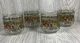 Vintage Libbey Bonne Sante Spice of Life 9.5oz Rocks Glasses Orig. Box U... - $29.65