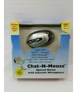 Vintage Serefex Chat N Mouse Optical Mouse With Internet Microphone 32267 - £71.20 GBP