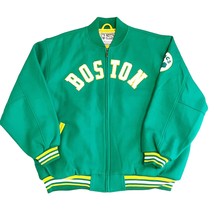 Mitchell &amp; Ness Nwt Boston Celtics Nba Wool Blend Varsity Jacket Green Size 3XL - £138.24 GBP