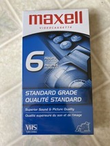 Maxell Video Cassette - Six Hours - Standard Grade - Blank VHS - BRAND NEW - $7.69