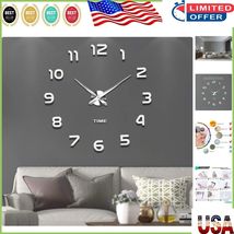 Frameless 3D Mirror Wall Clock - Silent Modern Design for Stylish Living... - $738.34 MXN