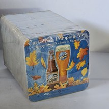 Blue Moon Harvest Moon Pumpkin Ale Sealed Sleeve 100 Beer Coasters 4&quot; x 4&quot; - $18.65