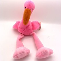 TY Beanie Babies PINKY the Pink Flamingo 1995 PVC - $8.90