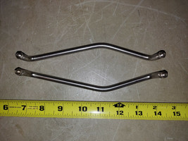 22DD26 PAIR OF STAINLESS STEEL HANDLES, 6-1/2&quot; X 5/8&quot; CLEARANCE, 7-1/8&quot; ... - $7.63