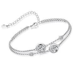 Bracelet for Women 925 Sterling Silver Bracelet with - £114.79 GBP