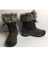 Women&#39;s 5.5 Brown KEEN Helena Insulated Snow Winter Leather Boots New eu... - $39.59