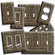 African Tribal Mud Cloth Style Light Switch Outlet Wall Plate Folk Art Hd Decor - £8.52 GBP+