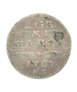 1767 FS Poland 2 Groschen in Fine Condition KM# 184 - $1,823.05 MXN