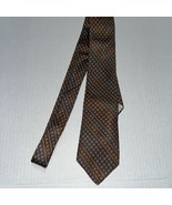 Yves Saint Laurent YSL Vintage Brown Gray Silk Men&#39;s Neck Tie - £39.34 GBP