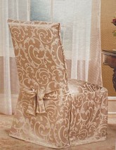Dining Chair Cover for Armless Chairs Heavy Scroll Design New Old Stock - £9.74 GBP