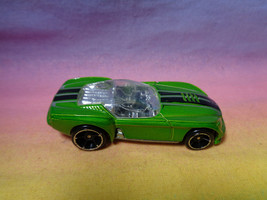 Vintage 2001 Hot Wheels Pony Up Diecast Car Green w/ Stripes - £2.32 GBP