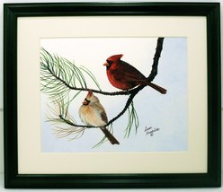 Audubon Cardinal Wildlife Bird Print 10 X 12 Wall Decor - £25.97 GBP