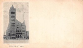 Syracuse Nuovo York-City Hall ~ 1900s Moneta Di Antico Syracuse ~ Cartolina - £6.59 GBP