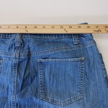 Merona RN#17730 Women's Blue Cotton Blend Stretch Denim Skirt Size 12 Waist 32" image 4