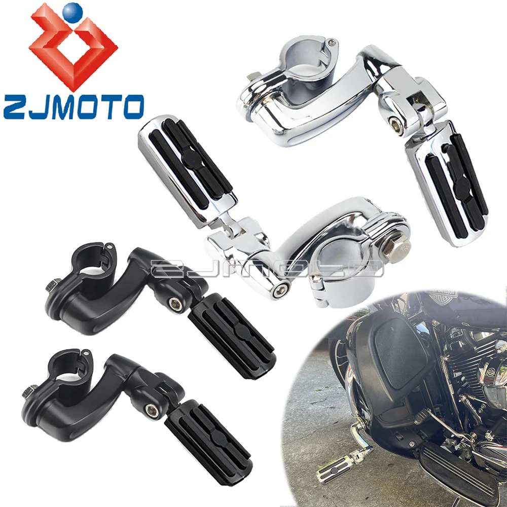 Motorcycle Foot Peg Mounts Kit Pedal For Harley Softail Iron 883 Touring... - £55.78 GBP+