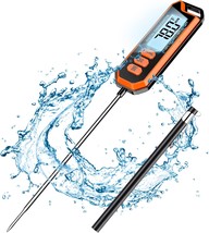Waterproof Thermometer with 5.4&quot; Long Probe. Instant Read Thermometer fo... - $33.66