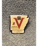 NEW VFW State Commander 3 Recruits  Lapel Pin KG JD Veterans Foreign Wars - $13.57 CAD