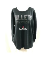 NBA Washington Bullets Womens Sweatshirt Rhinestones Black Size L - £9.85 GBP