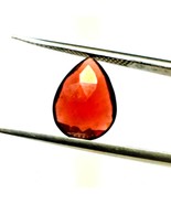 1 Pes Natural Garnet Rose Cut Gemstone Slice 12x9x3.50 mm Pear Shape Gar... - $30.00