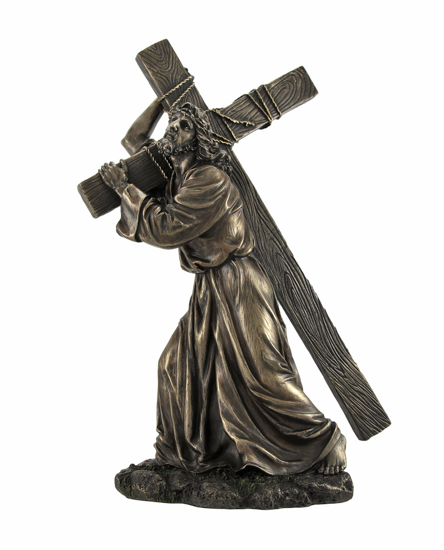 Primary image for Bronzed Jesus on the Way to Calvary Statue