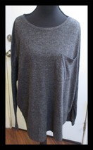 Old Navy Long Sleeve Pocket Sweater Top Women XL Charcoal Gray Sweater - $12.86