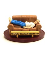 Novelty Cake Topper Decoration, &quot;World&#39;s Greatest Sports Fan&quot;, Vintage D... - $14.65
