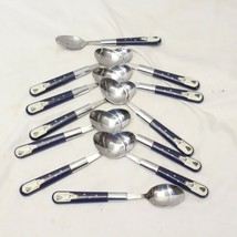 St Nicholas Square Snow Friends Flatware Teaspoons 6.75&quot; Lot of 12 - $34.29