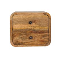 Artisan Furniture Mini Curve Oak-ish Floating Bedside - $142.00