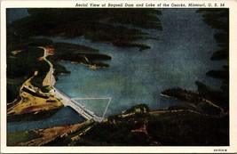 Aerial View of Bagnell Dam and Lake of the Ozarks MO U.S. 54 Postcard PC1 - £3.91 GBP