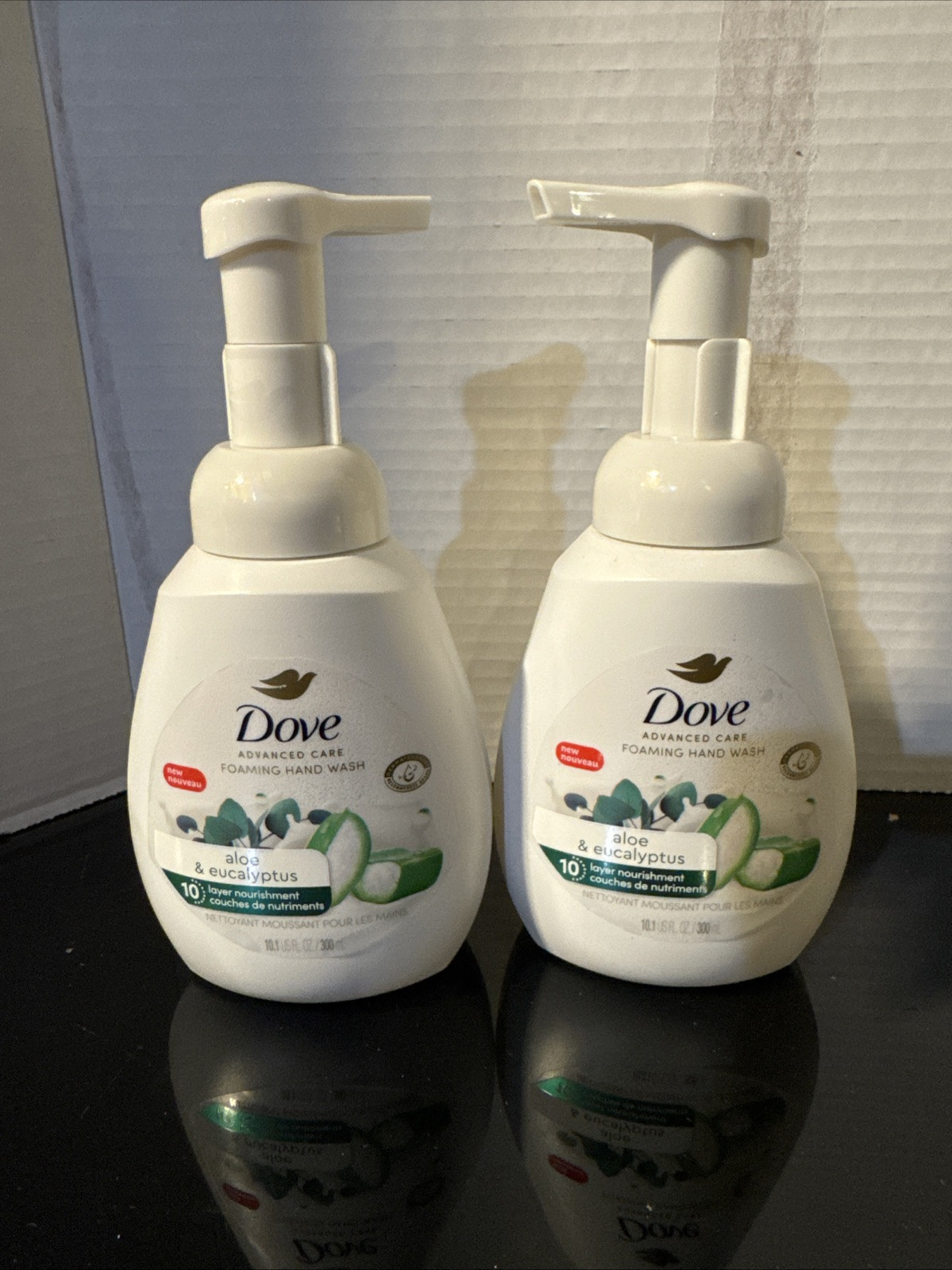 Lot of 2 Dove Advanced Care Foaming Hand Wash Aloe &amp; Eucalyptus 10.1oz Each - $5.81