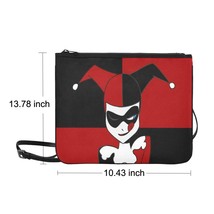 Harley Quinn High Grade Nylon Water Resistant Slim Clutch Bag 10.43&quot;(L) x 13.78&quot; - £19.28 GBP