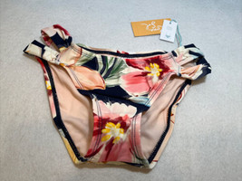 Kona Sol™ - Women&#39;s Double Tab Modern Coverage Hipster Bikini Bottom - Floral XS - £3.18 GBP