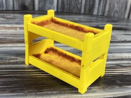 VTG Fisher Price Little People A Frame House #990 Part (B) - Yellow Bunk Beds - £10.17 GBP