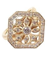 Authentic Loree Rodkin 18k Yellow Gold Diamond Gothic Cross Ring - $7,000.00