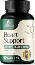 2 Bottles Natures nutrition Heart Supplements 1650mg for Heart Health Support  - £63.03 GBP