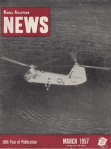 Naval Aviation News magazine March 1957 GREAT shape! B&amp;W photos galore! - $15.00