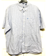 Izod Saltwater Relaxed Classics Men Short Sleeve Shirt Size XL Blue - $277.08 MXN