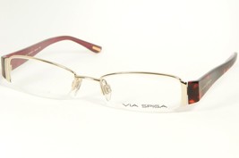 New Via Spiga Saronno 620 Gold Eyeglasses Glasses Metal Frame 49-17-140mm - $27.72