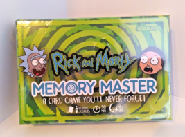 Rick and Morty Cartoon Memory Master Card Game Adult Swim Aquarius - Sea... - £14.53 GBP