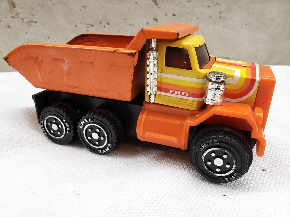 Ertl Orange Pressed Metal and Plastic Dump Truck Vintage 1980’s - $22.40
