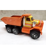 Ertl Orange Pressed Metal and Plastic Dump Truck Vintage 1980’s - £17.62 GBP
