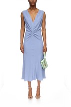 Victoria Beckham Sleeveless Gathered Waist Midi Dress Size 4 (8) - $11,361.55 MXN